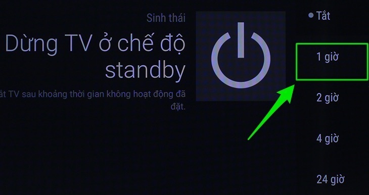 cách bật chế độ tiết kiệm điện trên android tivi sony