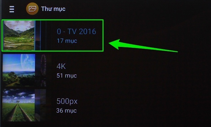 cách nghe nhạc, xem ảnh, xem phim bằng usb trên android tivi sony 2016