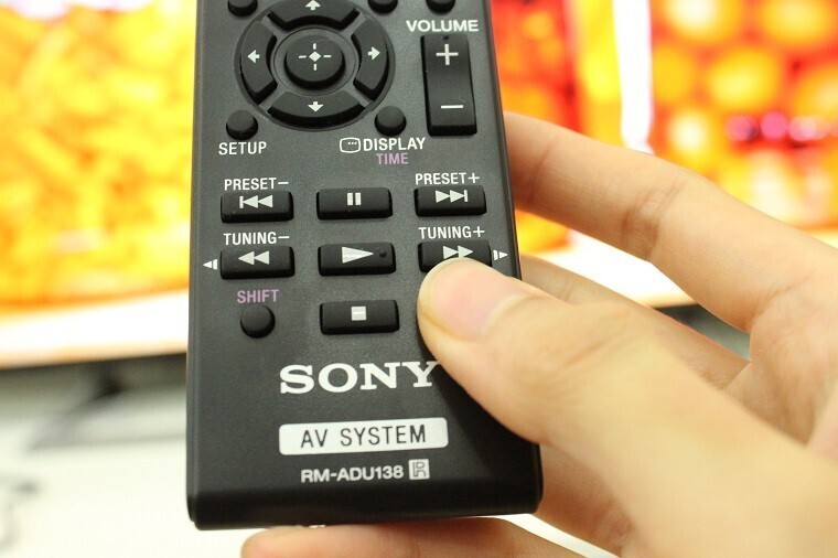 cách dò và nghe đài fm trên dàn âm thanh sony 5.1