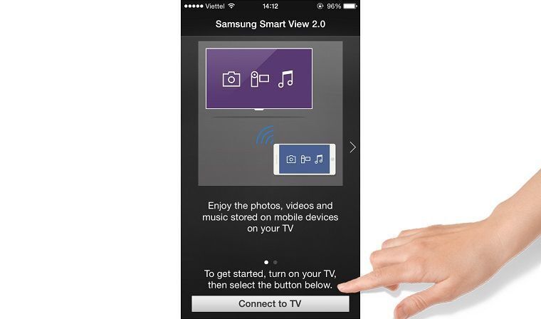 cách sử dụng điện thoại điều khiển smart tivi samsung bằng ứng dụng smartview 2.0