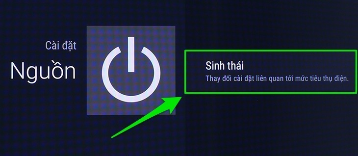 cách bật chế độ tiết kiệm điện trên android tivi sony