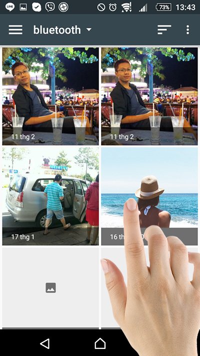 cách chuyển hình từ điện thoại lên android tivi sony 2016 qua photo share