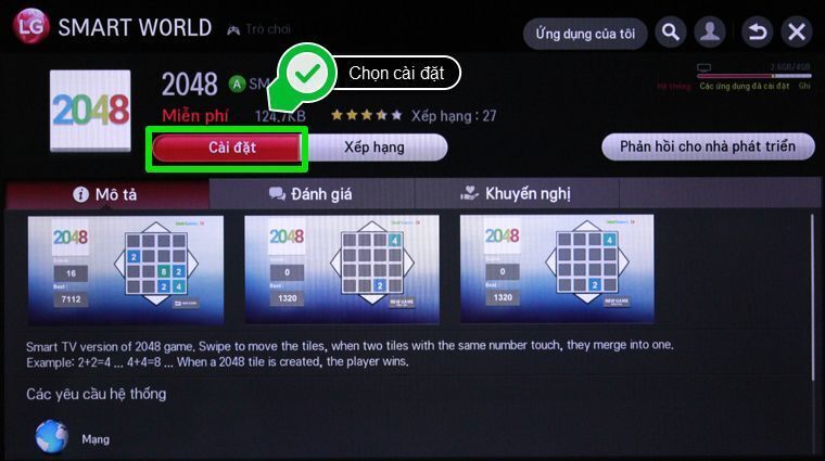 cách tải ứng dụng trên smart tivi lg chạy hệ điều hành netcast