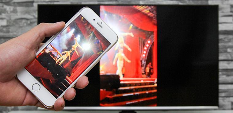 cách chuyển hình ảnh, nhạc, phim từ iphone lên tivi samsung