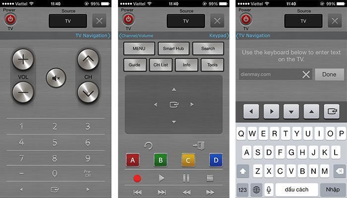 các ứng dụng điện thoại điều khiển tivi