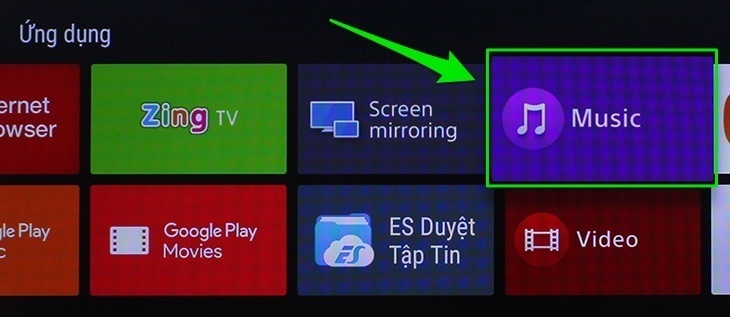 cách nghe nhạc, xem ảnh, xem phim bằng usb trên android tivi sony 2016