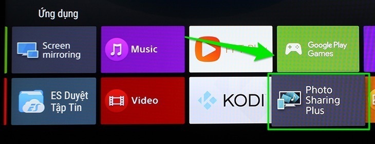 cách chuyển hình từ điện thoại lên android tivi sony 2016 qua photo share