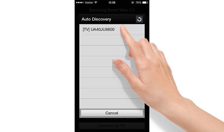 cách sử dụng điện thoại điều khiển smart tivi samsung bằng ứng dụng smartview 2.0