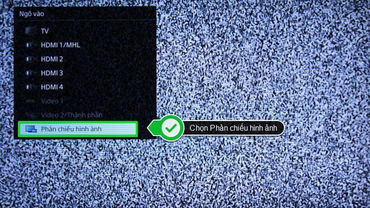 cách phản chiếu hình ảnh từ điện thoại lên smart tivi sony