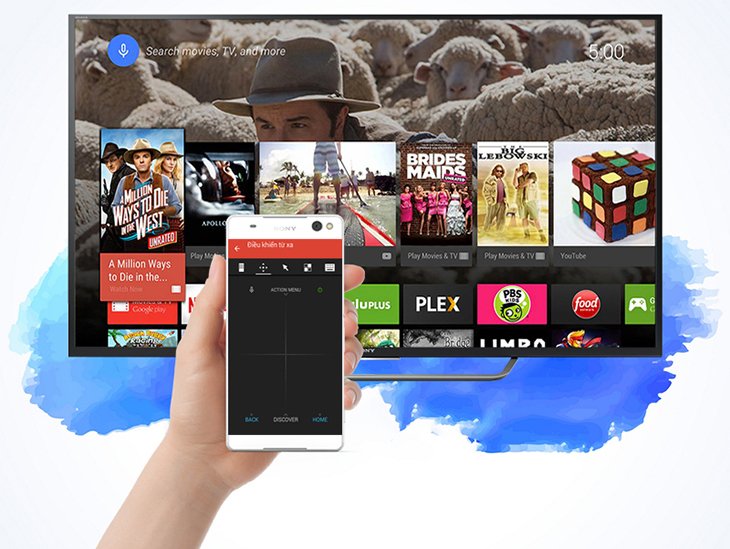 so sánh ứng dụng điều khiển tivi bằng điện thoại của sony và samsung