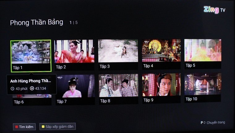 cách sử dụng ứng dụng zing tv trên android tivi sony 2015