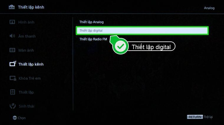 cách dò kênh internet tivi sony 2015