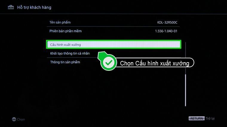 cách khôi phục cài đặt gốc internet tivi sony 2015
