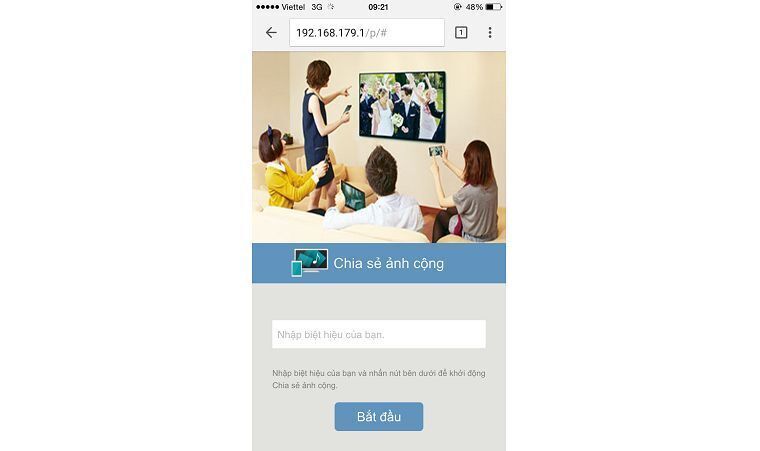 cách sử dụng tính năng photo share trên internet tivi sony