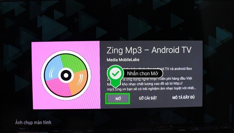 cách sử dụng ứng dụng zing mp3 trên android tivi sony 2015