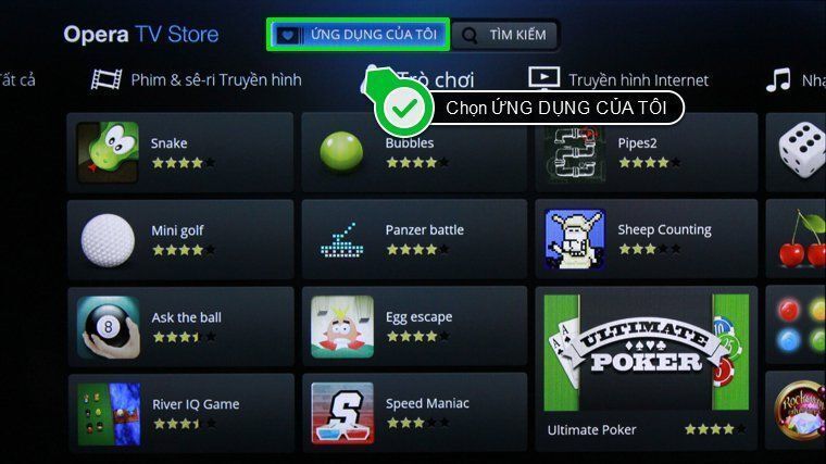 cách thêm ứng dụng trên internet tivi sony 2015