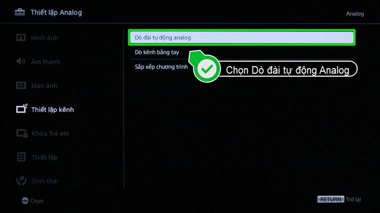 cách dò kênh internet tivi sony 2015