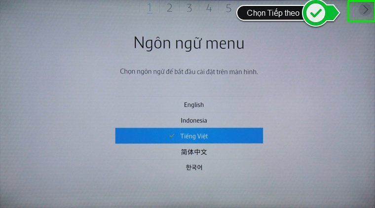 các bước thiết lập smart tivi samsung 2015 lần đầu tiên sử dụng