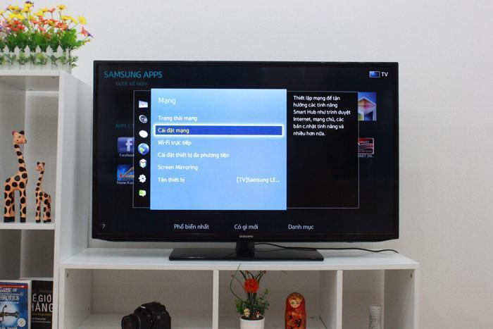 cách kết nối mạng trên tivi samsung
