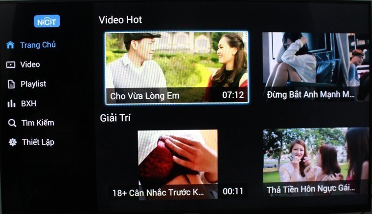 cách sử dụng ứng dụng nhạc của tui trên android tivi sony 2015