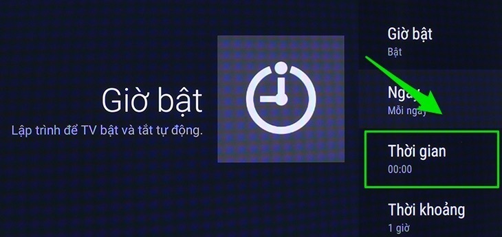 cách hẹn giờ bật, tắt tivi cho android tivi sony 2016