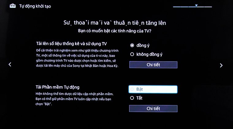 cách khôi phục cài đặt gốc tivi thông minh sony bằng phím cơ