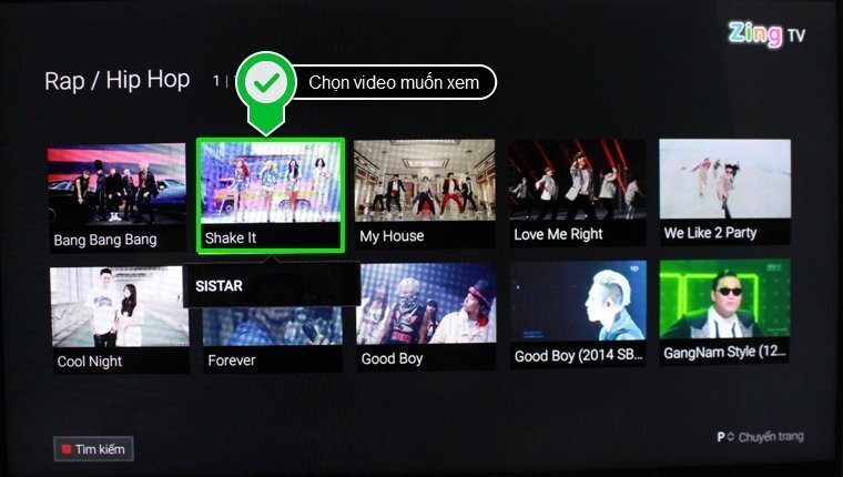 cách sử dụng ứng dụng zing tv trên android tivi sony 2015