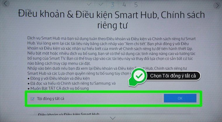 các bước thiết lập smart tivi samsung 2015 lần đầu tiên sử dụng
