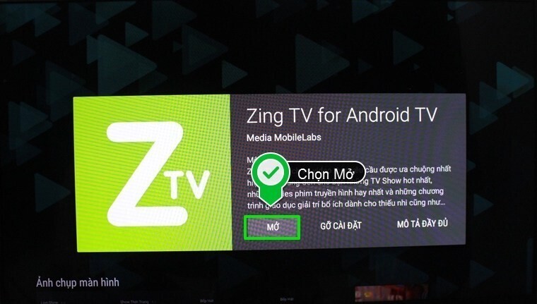 cách sử dụng ứng dụng zing tv trên android tivi sony 2015