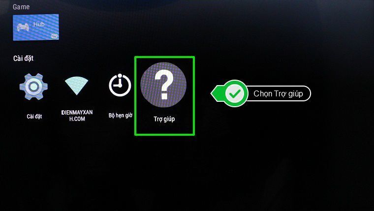 cách kiểm tra thông tin android tivi sony 2015