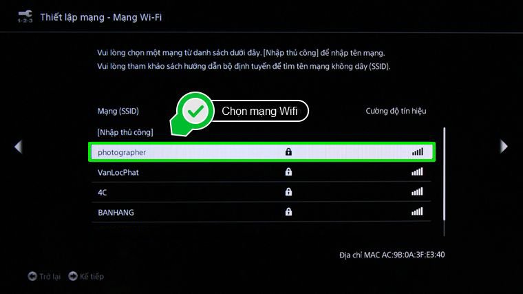 các bước thiết lập lại từ đầu internet tivi sony 2015