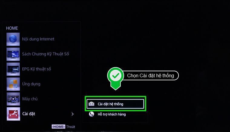 cách cài đặt ip và dns mạng cho internet tivi sony