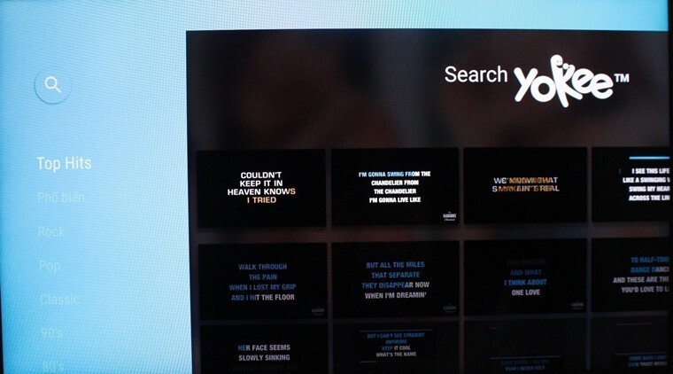 cách sử dụng ứng dụng hát karaoke trên android tivi sony