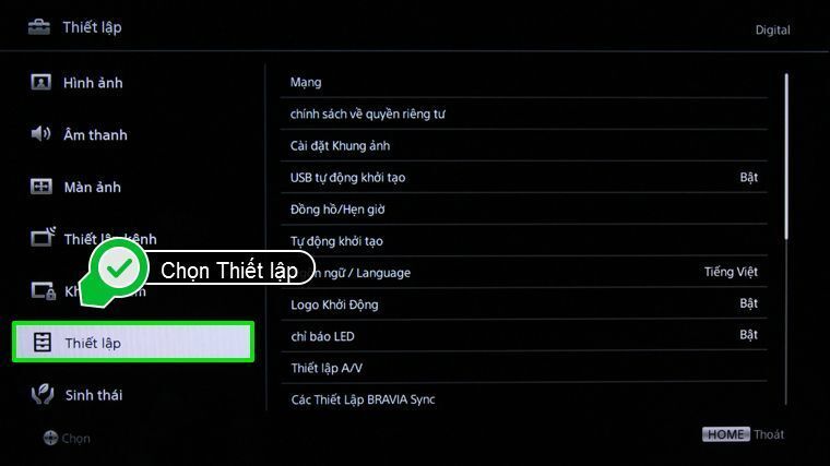 cách vào mạng trên internet tivi sony 2015