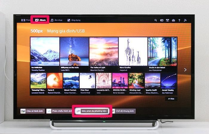 cách đồng bộ dữ liệu từ laptop lên tivi sony