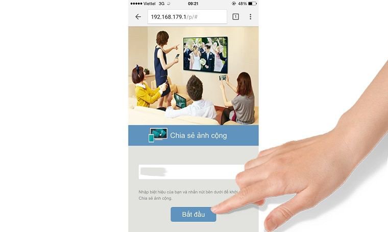 cách sử dụng tính năng photo share trên internet tivi sony