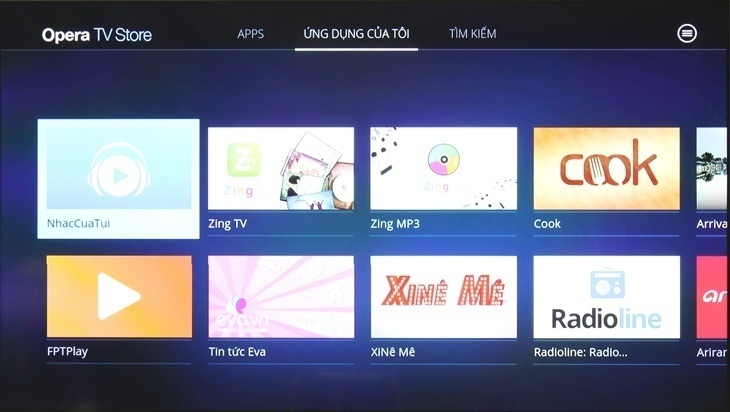 cách thêm ứng dụng trên internet tivi sony 2016