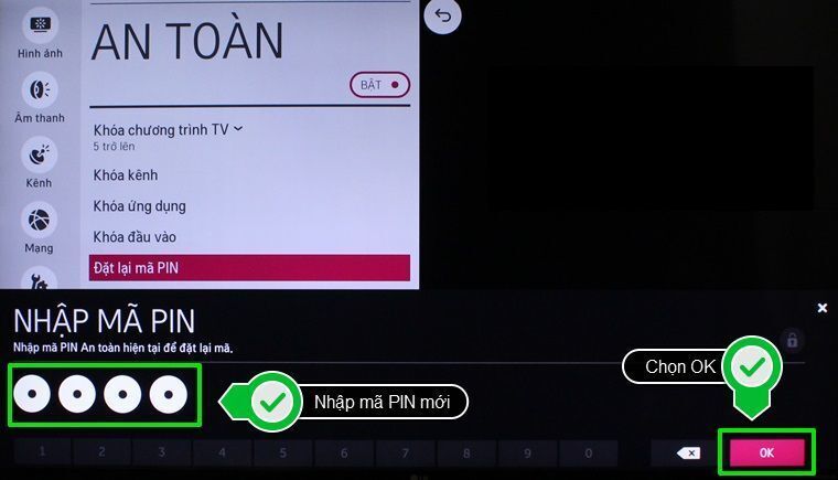 cách sử dụng chế độ khóa trẻ em trên smart tivi lg hệ điều hành webos