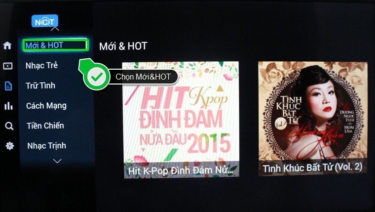 cách sử dụng ứng dụng nhạc của tui trên android tivi sony 2015