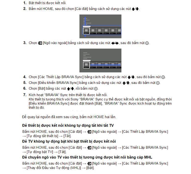 kết nối bravia sync tivi sony là gì?