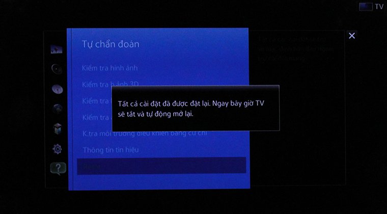 cách khôi phục cài đặt gốc smart tivi samsung bằng phím cơ