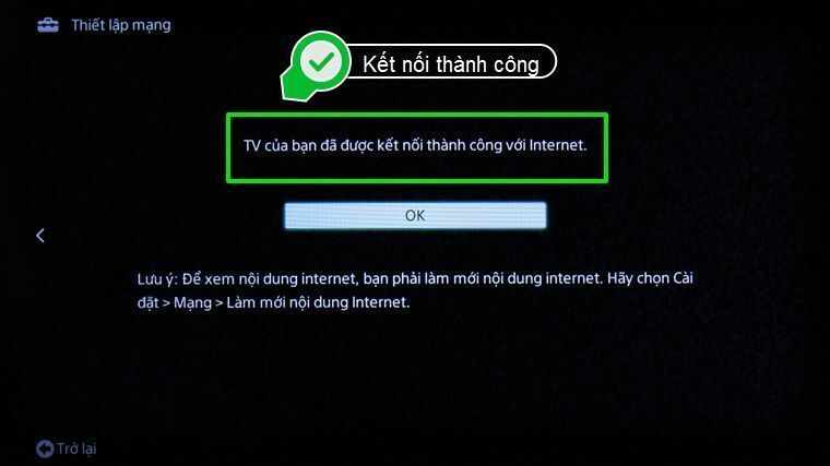 cách vào mạng trên smart tivi sony