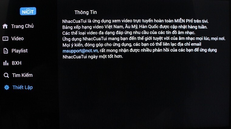 cách sử dụng ứng dụng nhạc của tui trên android tivi sony 2015