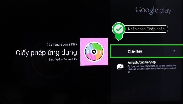 cách sử dụng ứng dụng zing mp3 trên android tivi sony 2015