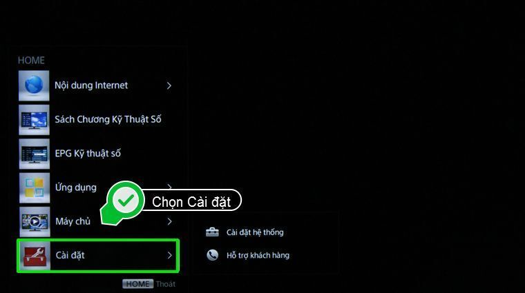 cách vào mạng trên internet tivi sony 2015
