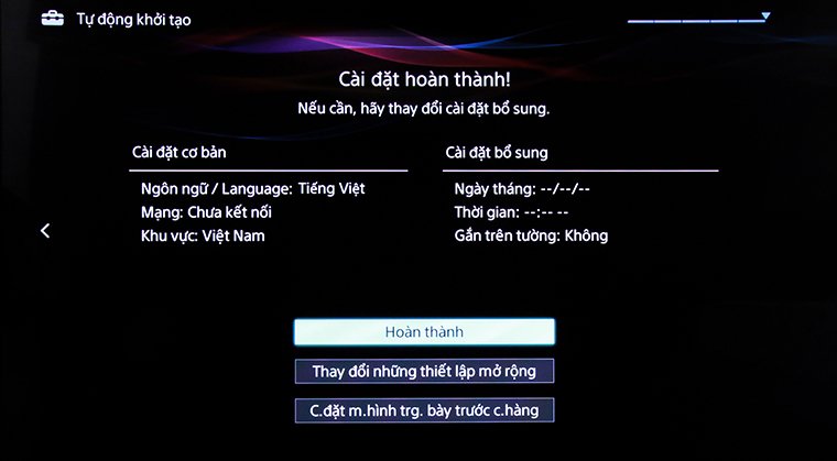 cách khôi phục cài đặt gốc tivi thông minh sony bằng phím cơ