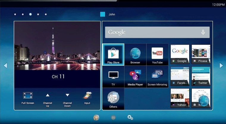 so sánh hệ điều hành android trên smart tivi toshiba và sony