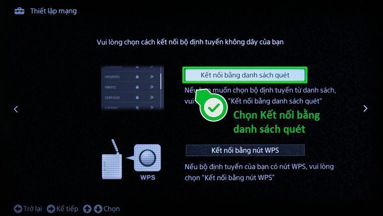 cách vào mạng trên smart tivi sony