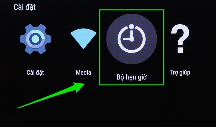 cách hẹn giờ bật, tắt tivi cho android tivi sony 2016