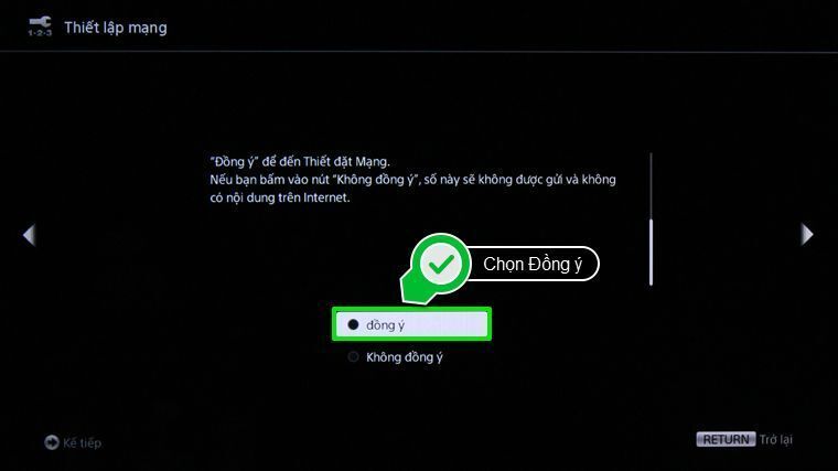 các bước thiết lập lại từ đầu internet tivi sony 2015
